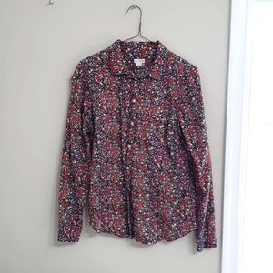 J.Crew Floral Button Down